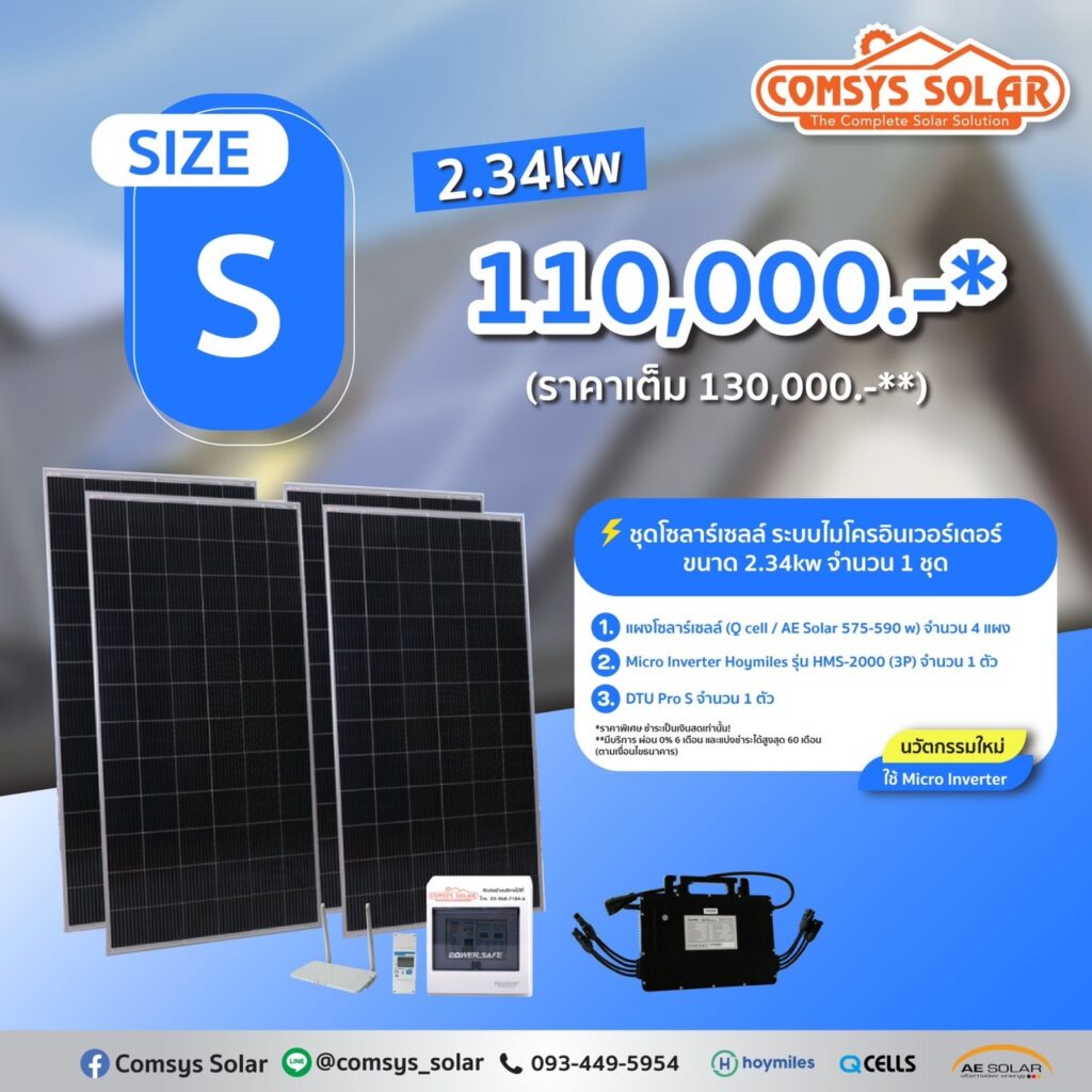 โซลาร์เซลล์ Package Size S